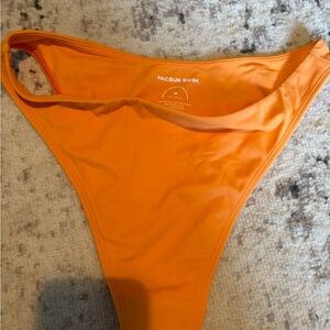PacSun Orange High-Cut Bikini Bottom